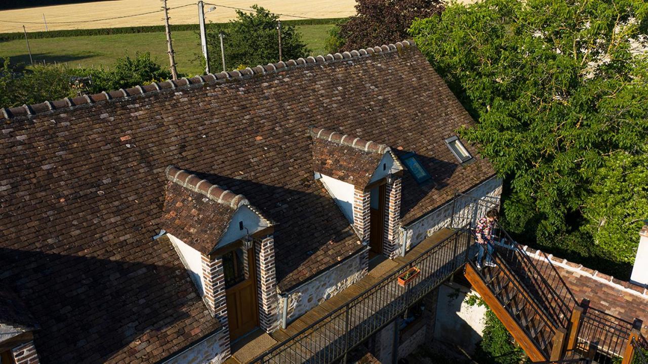 La Grange Des Blins Hotel Jouy  Bagian luar foto